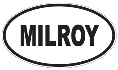 MILROY - Oval Sticker