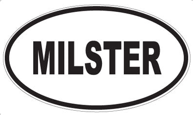 MILSTER - Oval Sticker