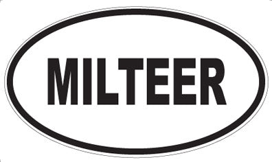 MILTEER - Oval Magnet