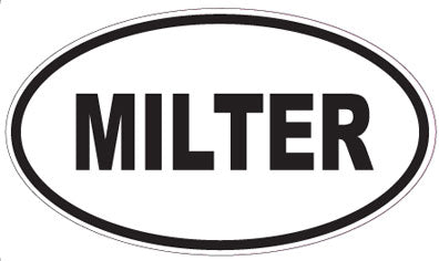 MILTER - Oval Sticker