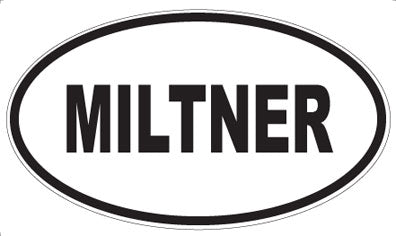MILTNER - Oval Sticker
