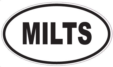 MILTS - Oval Sticker