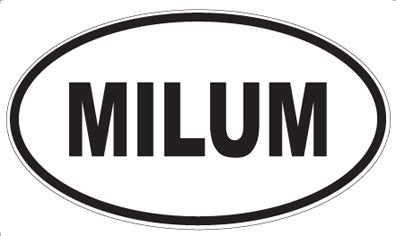 MILUM - Oval Sticker