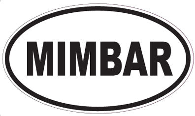 MIMBAR - Oval Sticker