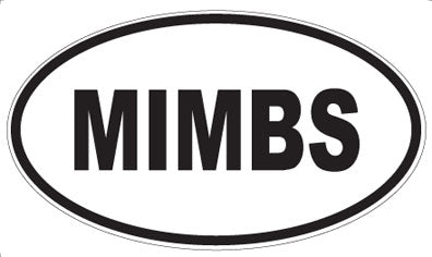 MIMBS - Oval Sticker