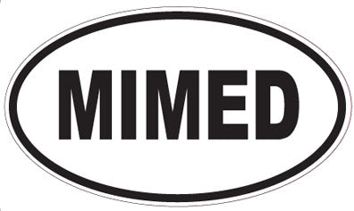 MIMED - Oval Sticker
