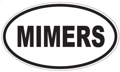 MIMERS - Oval Sticker