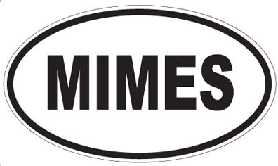 MIMES - Oval Sticker