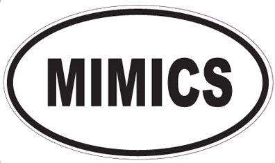 MIMICS - Oval Sticker