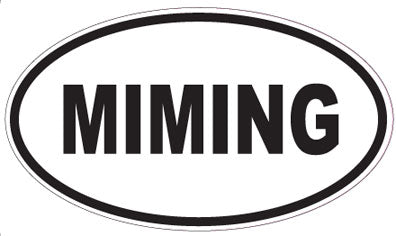 MIMING - Oval Sticker