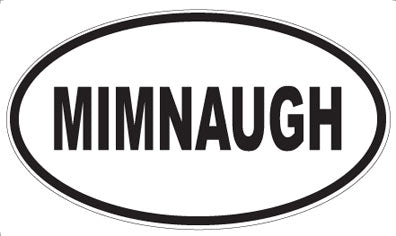 MIMNAUGH - Oval Sticker