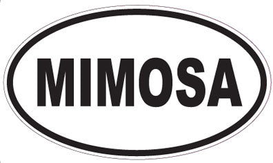 MIMOSA - Oval Sticker