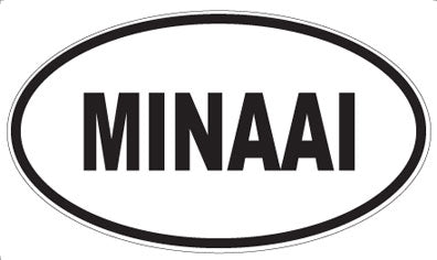 MINAAI - Oval Sticker