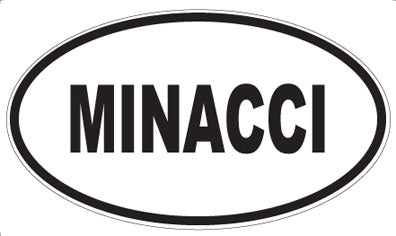 MINACCI - Oval Sticker