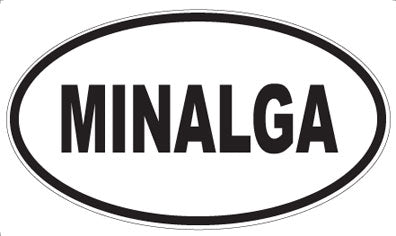 MINALGA - Oval Sticker
