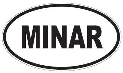 MINAR - Oval Sticker