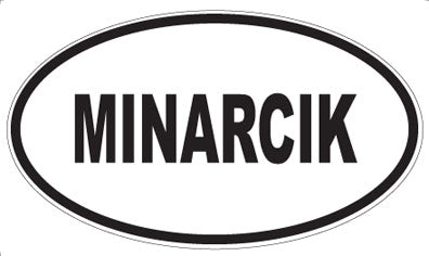 MINARCIK - Oval Sticker