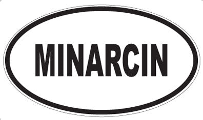 MINARCIN - Oval Sticker