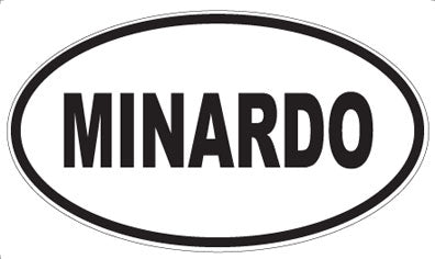 MINARDO - Oval Sticker