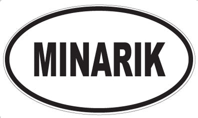 MINARIK - Oval Sticker