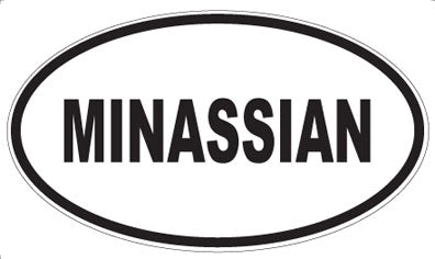 MINASSIAN - Oval Sticker