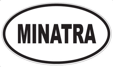 MINATRA - Oval Sticker