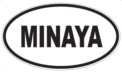 MINAYA - Oval Sticker