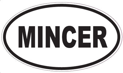 MINCER - Oval Sticker