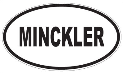 MINCKLER - Oval Sticker