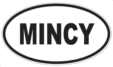 MINCY - Oval Sticker