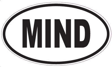 MIND - Oval Sticker