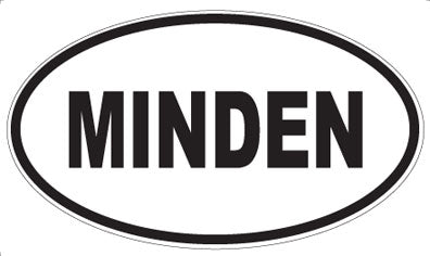 MINDEN - Oval Sticker