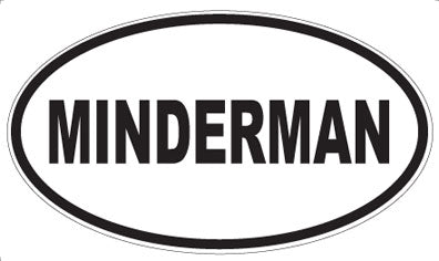 MINDERMAN - Oval Sticker