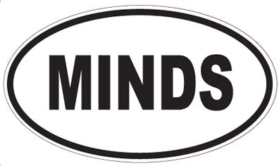MINDS - Oval Sticker