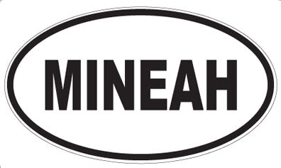 MINEAH - Oval Sticker