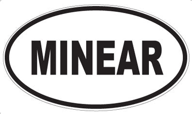 MINEAR - Oval Sticker