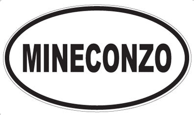 MINECONZO - Oval Sticker