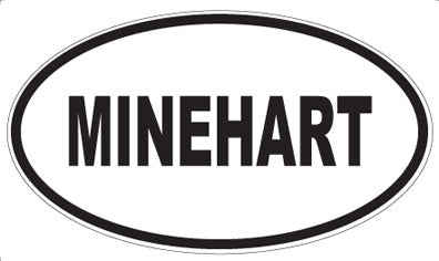MINEHART - Oval Sticker