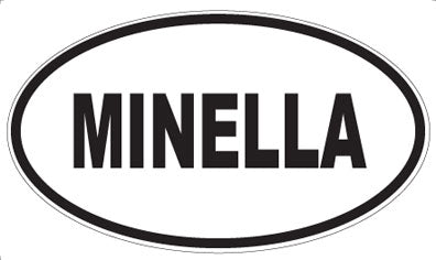 MINELLA - Oval Sticker