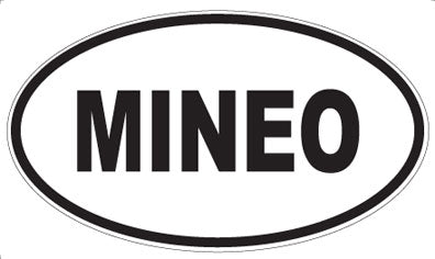 MINEO - Oval Sticker