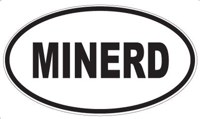 MINERD - Oval Sticker