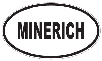 MINERICH - Oval Sticker
