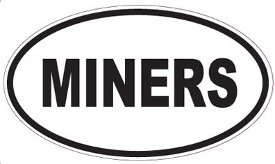 MINERS - Oval Sticker