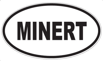 MINERT - Oval Sticker