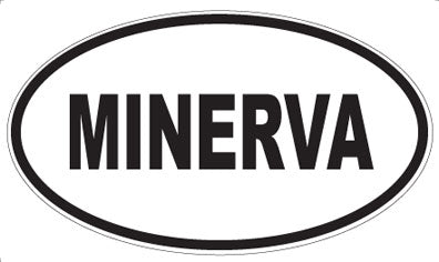 MINERVA - Oval Sticker