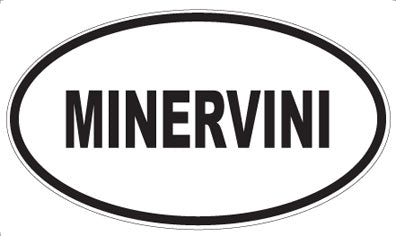 MINERVINI - Oval Sticker
