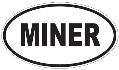 MINER - Oval Magnet