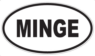 MINGE - Oval Sticker