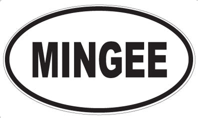 MINGEE - Oval Sticker