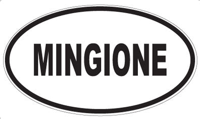 MINGIONE - Oval Sticker